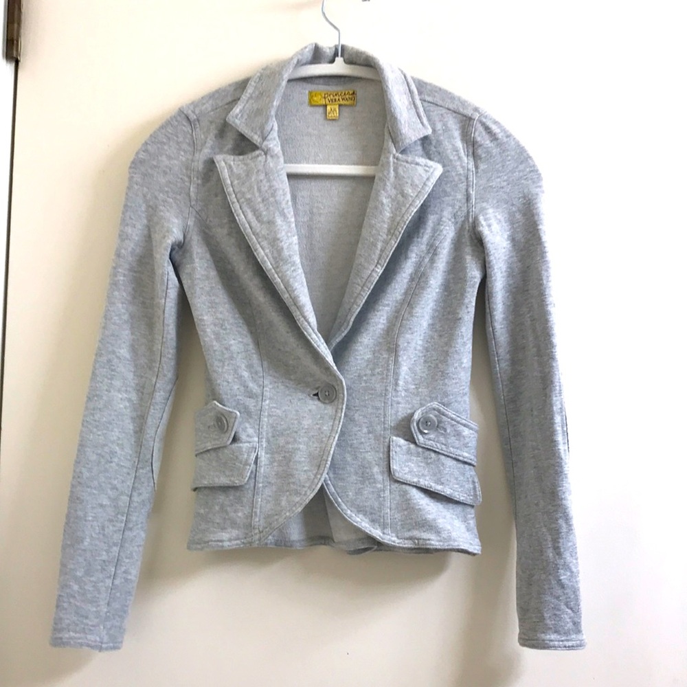 Gray jersey jacket By Vera Wang